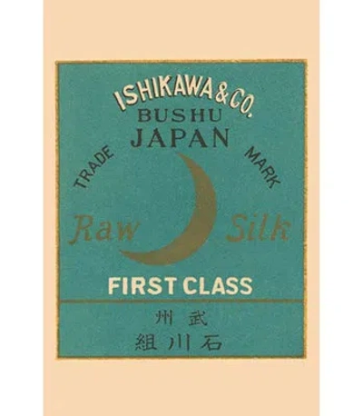 Buyenlarge Ishikawa And Co. Bushu Japan Raw Silk - Vintage Advertisement In Brown;green;beige