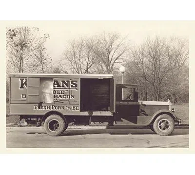 Buyenlarge 'kingans Meat Truck' Framed Photographic Print In No Frame