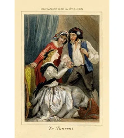 Buyenlarge 'le Sauver' Painting Print In Gray;beige