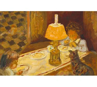 Buyenlarge 'les Dejeuner Des Enfants' By Pierre Bonnard Painting Print In Yellow