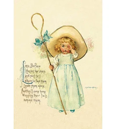 Buyenlarge Little Bo Peep By Maud Humphrey Painting Print In Blue;beige