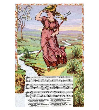 Buyenlarge 'little Bo Peep' By Walter Crane Graphic Art In Green