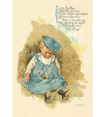 Buyenlarge Little Boy Blue By Maud Humphrey Painting Print In Blue;brown