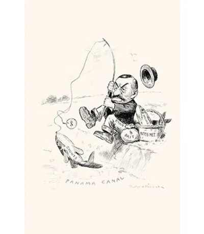 Buyenlarge 'lone Fisherman' By Thomas Starling Sullivant Graphic Art In Gray;beige