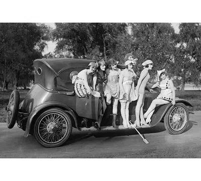 Buyenlarge 'mack Sennett Girls' Photographic Print In White;gray