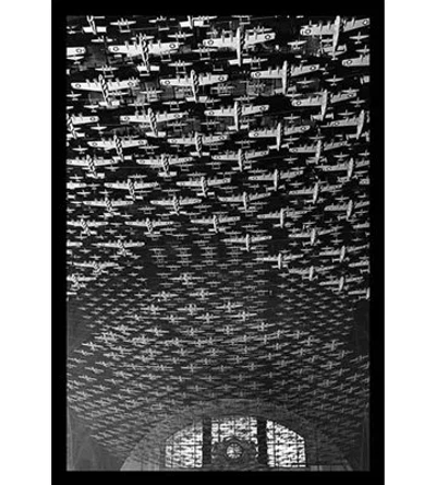 Buyenlarge 'model Airplanes Decorating The Union Station' Photographic Print In Black;white