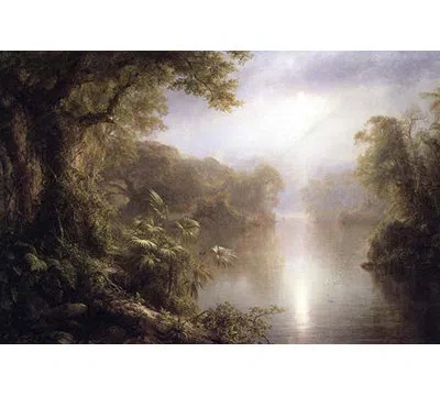 Buyenlarge 'morning In The Tropics' By Frederic Edwin Church Photographic Print In Black;green;gray