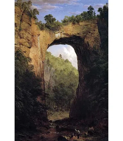 Buyenlarge 'natural Bridge Virginia' By Frederic Edwin Church Photographic Print In Black;brown