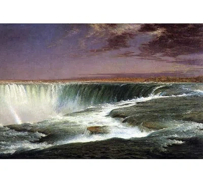 Buyenlarge 'niagara' By Frederic Edwin Church Painting Print In Brown;green