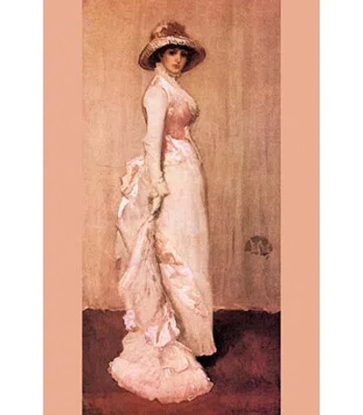 Buyenlarge 'nocturne In Pink And Gray, Portrait Of Lady Meux' By James Abbot Mcneill Whistler Painting Print In Brown