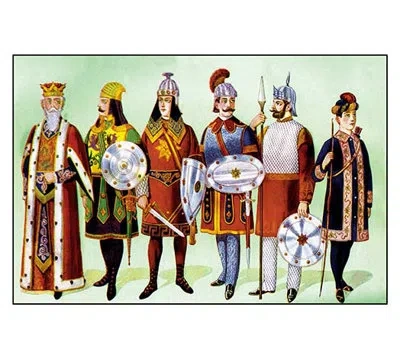 Buyenlarge Odd Fellows: Costumes For Kings And Captains Graphic Art In Green;red
