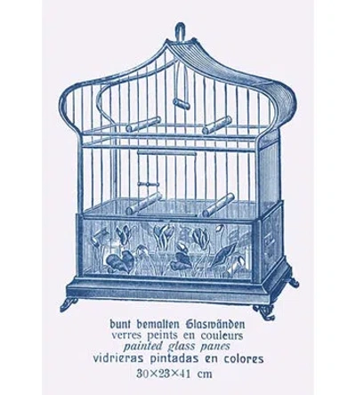 Buyenlarge 'ornate Blue Bird Cage K' Graphic Art