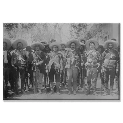 Buyenlarge 'pancho Villa And Staff' Photographic Print In Black;gray