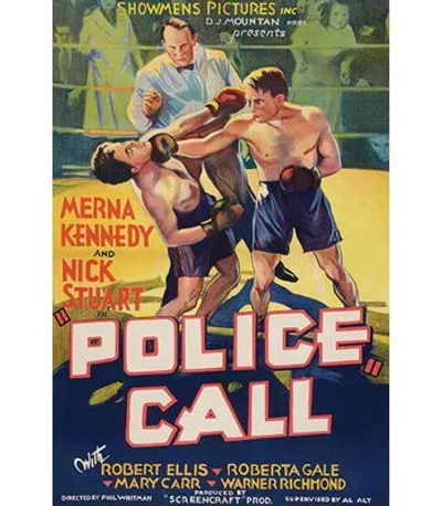 Buyenlarge 'police Call' Vintage Advertisement In Brown;yellow