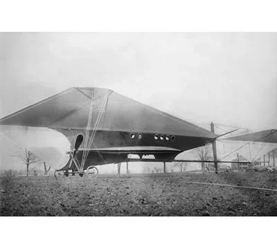 Buyenlarge Pre-wwi 81 Foot Cooley Design Largest Aircraft Of Its Day. - Photograph Print In Black;gray