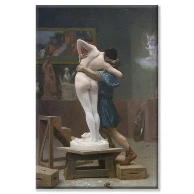 Buyenlarge Pygmalion And Galatea Painting Print On Wrapped Canvas In Blue;gray