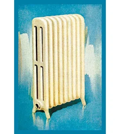 Buyenlarge Radiator Graphic Art In Blue;beige
