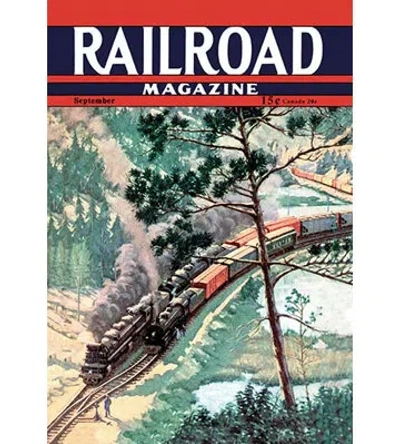 Buyenlarge Railroad Magazine, Freight Through The Wilderness, 1942  Unframed Vintage Advertisement In Green