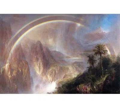 Buyenlarge 'rainy Season In The Tropics' By Frederic Edwin Church Graphic Art In Brown;green
