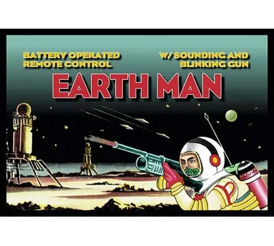 Buyenlarge Remote Control Earth Man Vintage Advertisement In Green;red;yellow