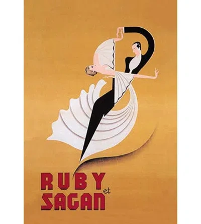 Buyenlarge Ruby Et Sagan Vintage Advertisement In Black;red;gold