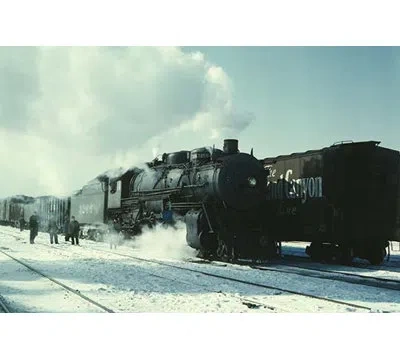 Buyenlarge 'santa Fe R.r. Freight Train' By Jack Delano Photographic Print In Blue;black