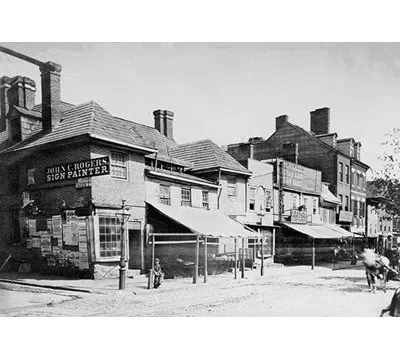Buyenlarge Sign Painting Shop, Philadelphia, Pa - Unframed Photograph Print In Black;white