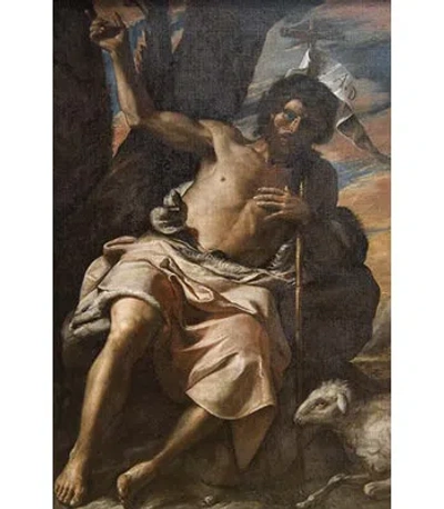 Buyenlarge St. John The Baptist Preaching - Print In Brown