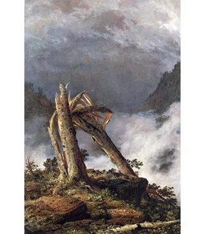 Buyenlarge 'storm In The Mountains' By Frederic Edwin Church Photographic Print In Brown;gray