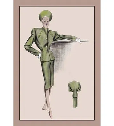 Buyenlarge Suit With Jacket Vintage Advertisement In Green;beige