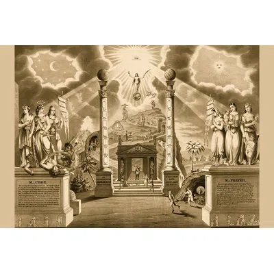 Buyenlarge 'symbols -masonic Chart' By Humphreys Graphic Art In Gray