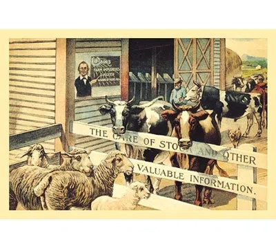 Buyenlarge The Care Of Stock And Other Valuable Information Painting Print In Beige
