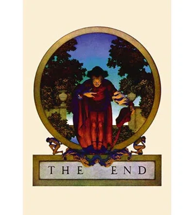 Buyenlarge 'the End' By Maxfield Parrish Vintage Advertisement In Brown;green;red