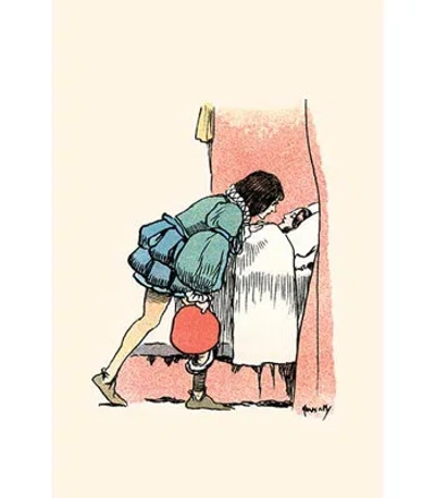 Buyenlarge 'the Kiss' By John Hassall Graphic Art In Red;beige