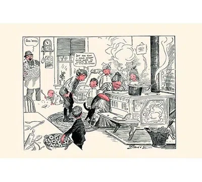 Buyenlarge 'the Kitchen' By Clare Briggs Painting Print In Black;cream