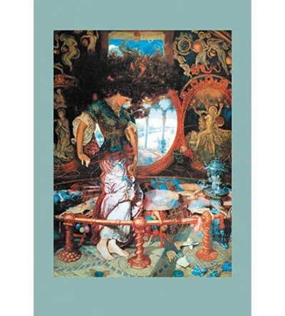 Buyenlarge The Lady Of Shalott By William Holman Hunt - Unframed Print In Blue;brown