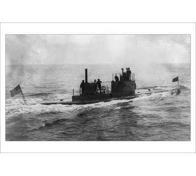 Buyenlarge 'the Lake Submarine' Photographic Print In Black;gray