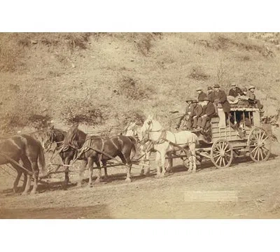 Buyenlarge The Last Deadwood Coach - Photograph Print In Black;gray