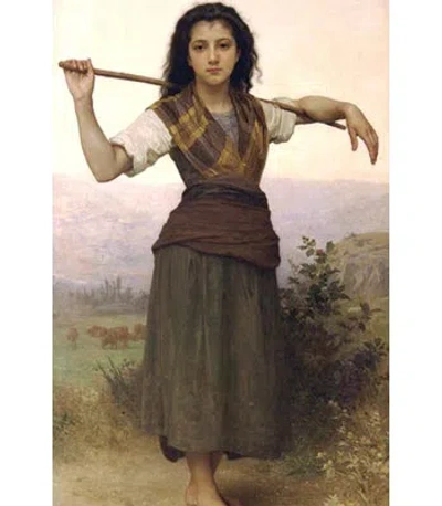 Buyenlarge The Shepherdess By William Bouguereau - Unframed Print In Gray