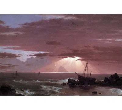 Buyenlarge 'the Wreck' By Frederic Edwin Church Photographic Print In Black;gray