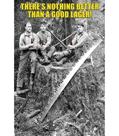 Buyenlarge There's Nothing Better Than A Good Lager - Advertisement Print In Gray;yellow