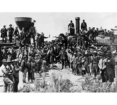 Buyenlarge 'when East Meets West' Photographic Print In Black;white