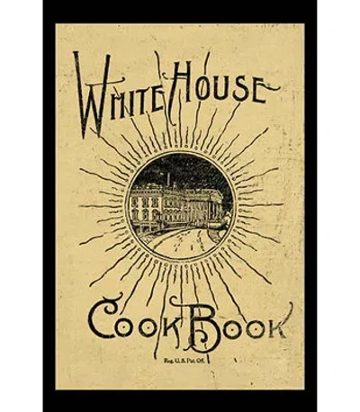 Buyenlarge 'white House Cook Book' Vintage Advertisement In Black;beige