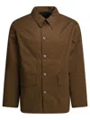 Buzz Rickson's "aviation Associates" Overshirt Jacket In Brown