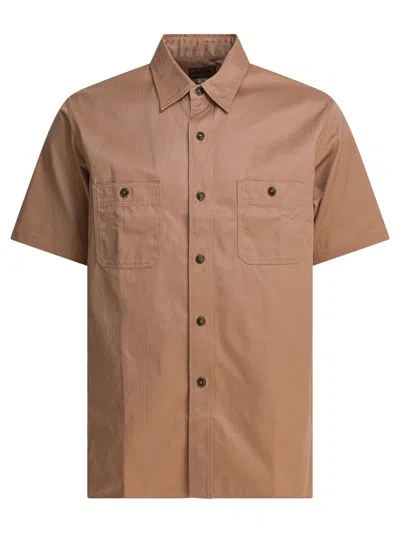 Buzz Rickson's Beige Cotton Shirt In Brown