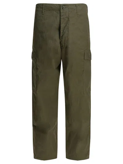 Buzz Rickson's Cotton Poplin Cargo Pants In Green