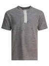 Buzz Rickson's Cotton T-shirt With Buttons T-shirts Grey In Gray