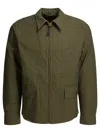 Buzz Rickson's Zip-up Flap-pocket Shirt Jacket In Green
