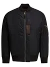 Buzz Rickson's Patched Bomber Coat In Black