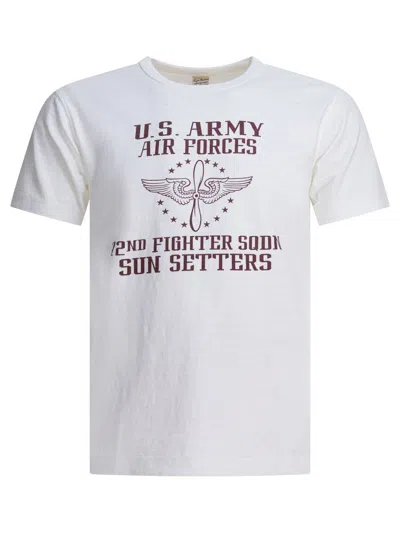 Buzz Rickson's Graphic-print T-shirt In White